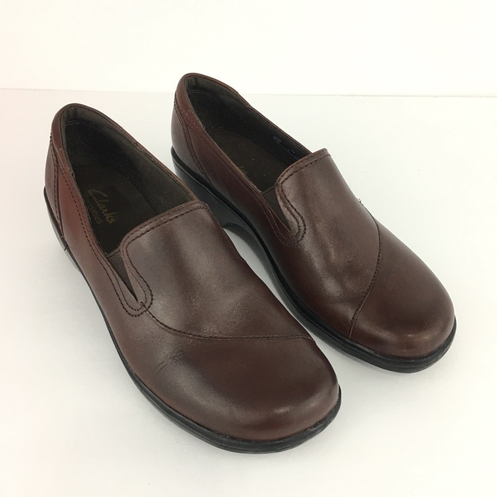 Clarks Bendables shoes Leather slip on loafers